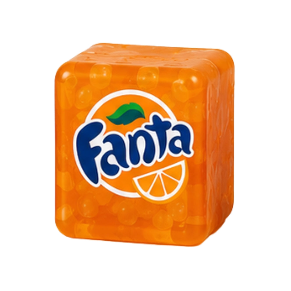 Fanta Inspired Orange Squishy Cube Toy