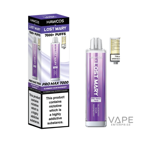 HAWCOS X LOST MARY PRO MAX 7000
BLUEBERRY_SOUR_RASPBERRY