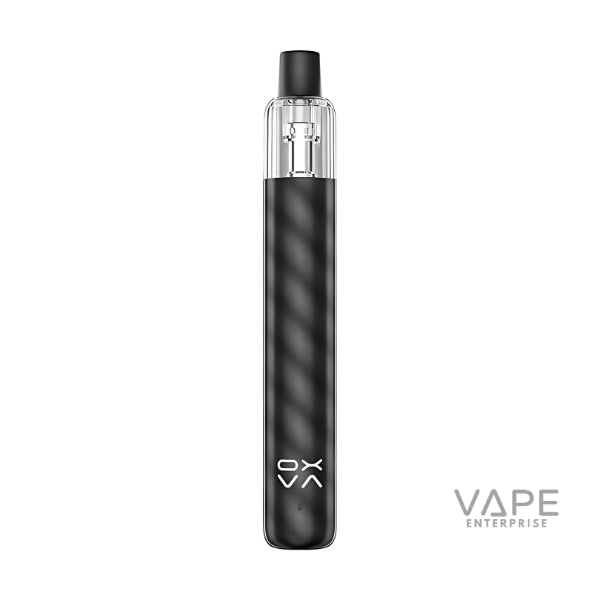 Sleek black Artio vape pen kit with transparent top and Vape Enterprise logo on white background
