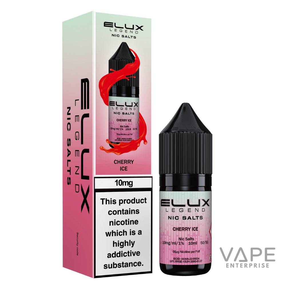 Ellux Legend Nic Salts
Cherry Ice