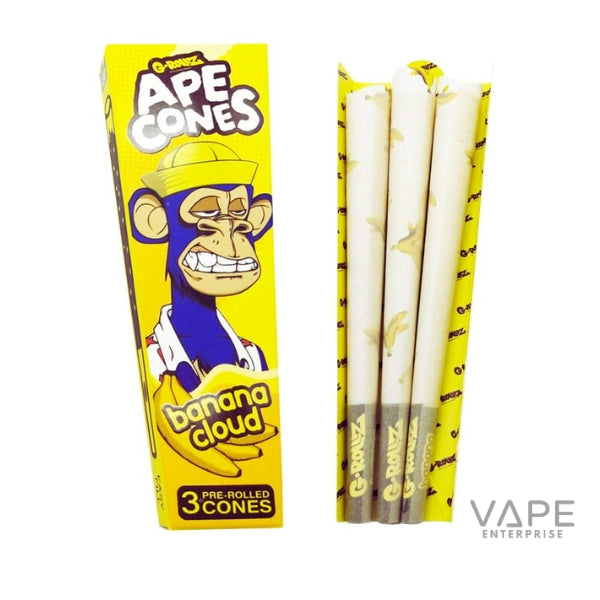G-Rollz Ape Cones – Banana Cloud – 3 Cones Per Pack