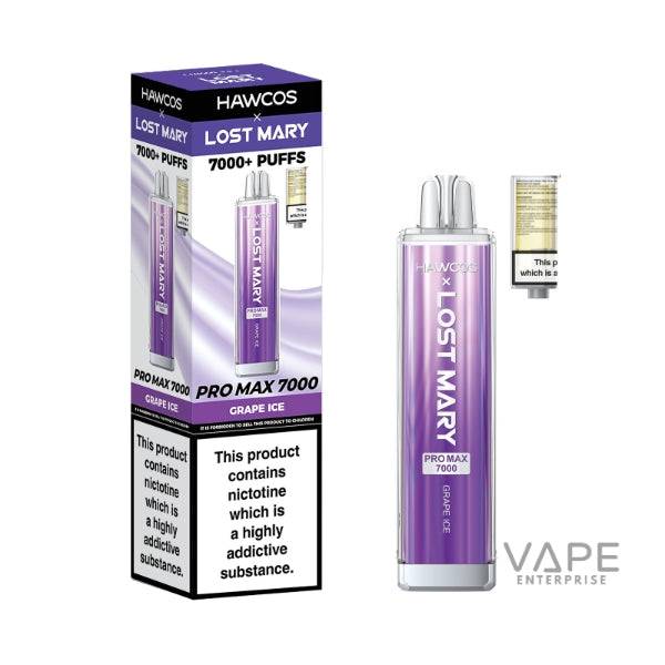HAWCOS X LOST MARY PRO MAX 7000
GRAPE_ICE