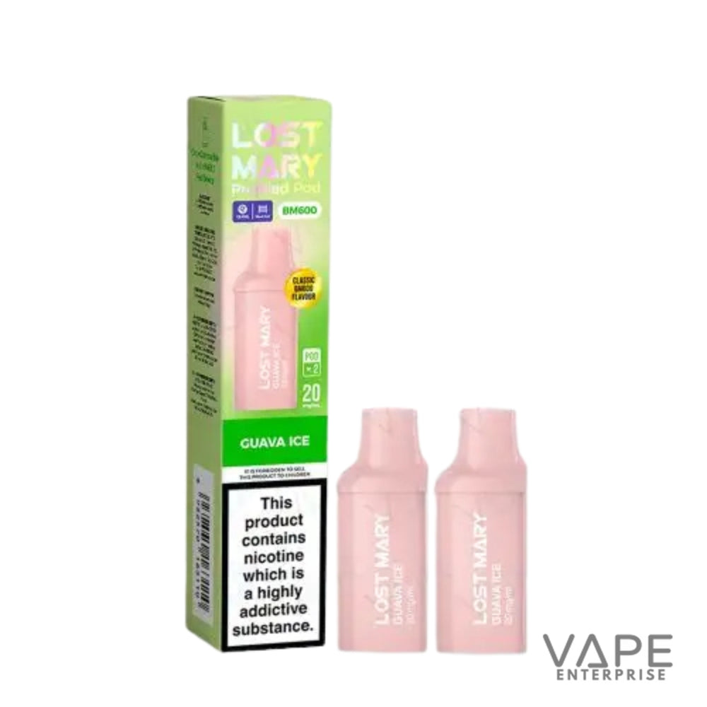 Lost Mary vape device and packaging on a white background