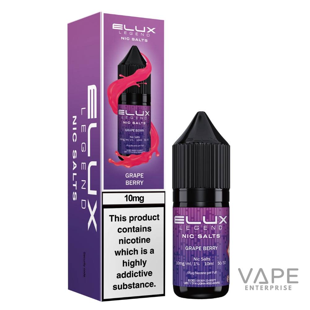 Elux Legend Nic Salts
Grape Berry