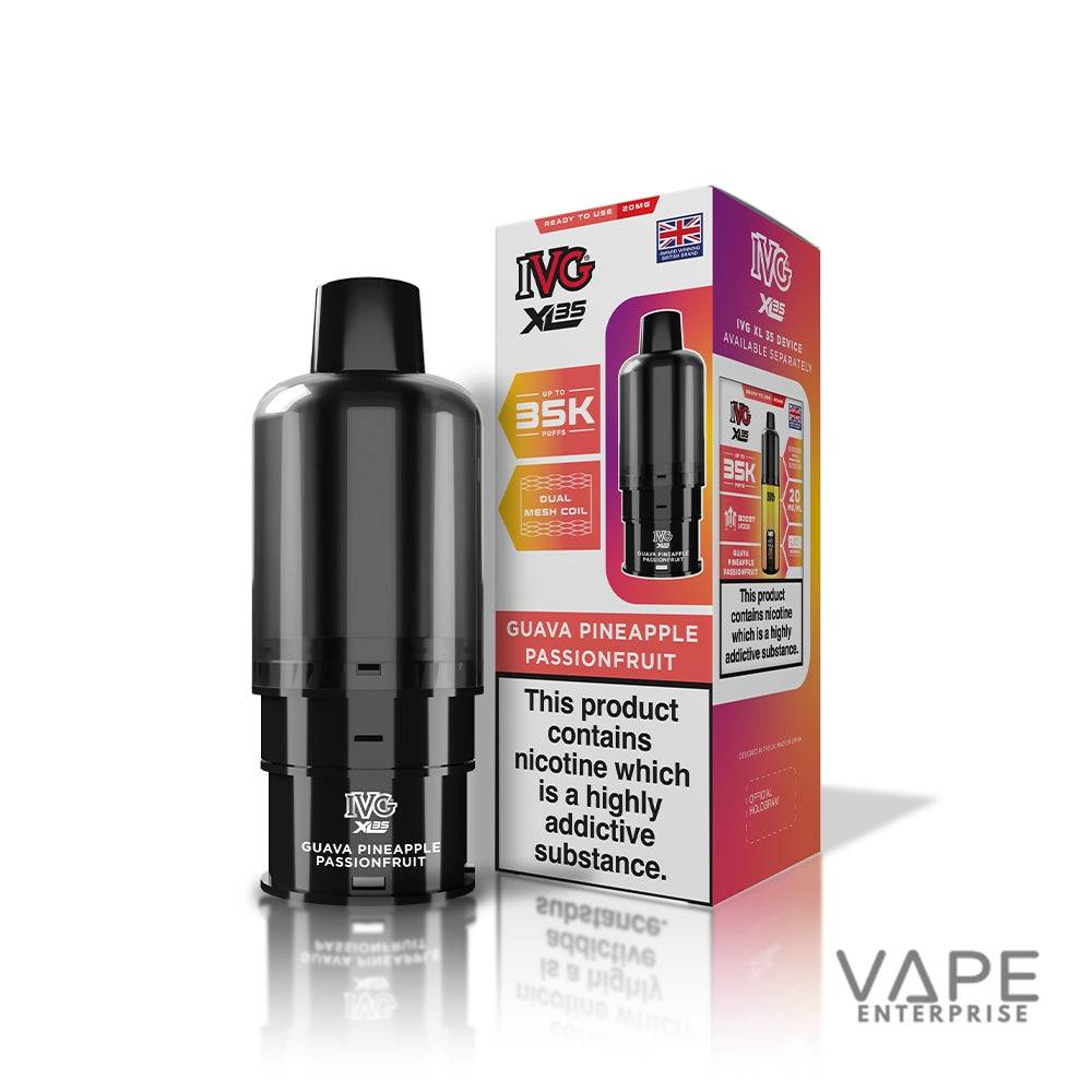 IVG vape device and packaging on a white background
GuavaPineapplePassionfruit