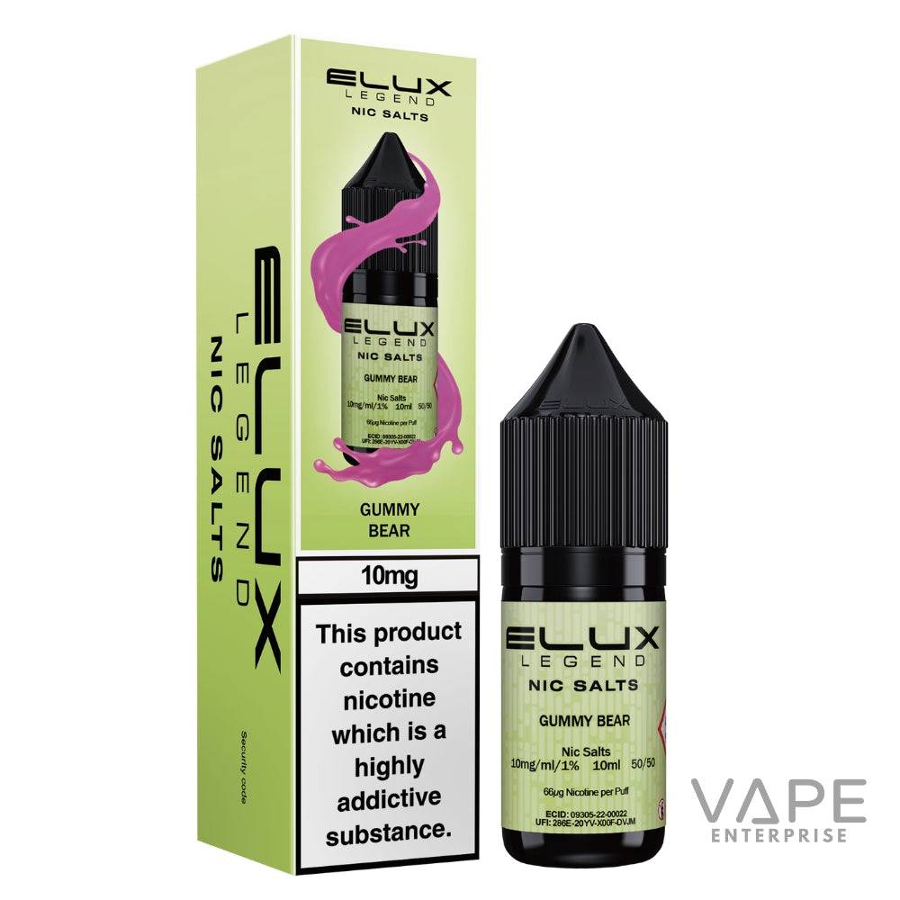 Ellux Legend Nic Salts
Gummy Bear