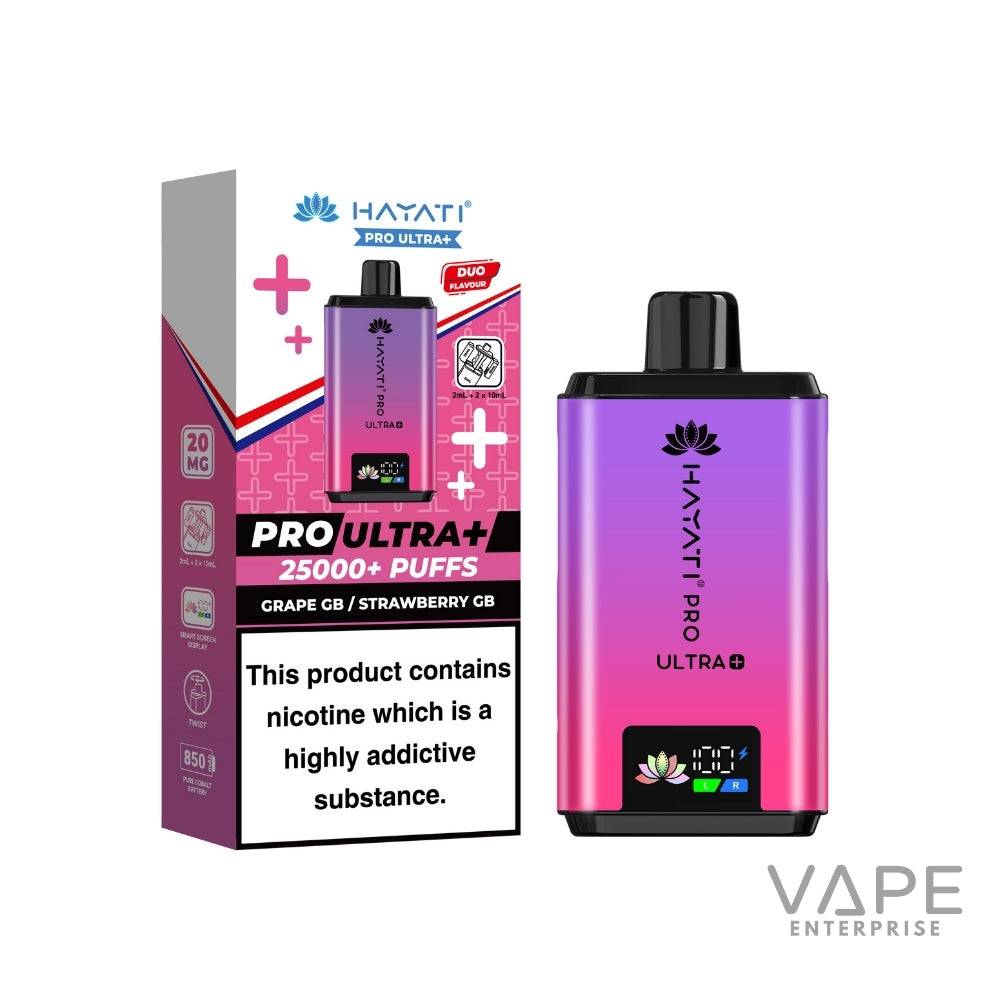 Hayati Pro Ultra Plus 25000 Puffs Grape GB Strawberry GB