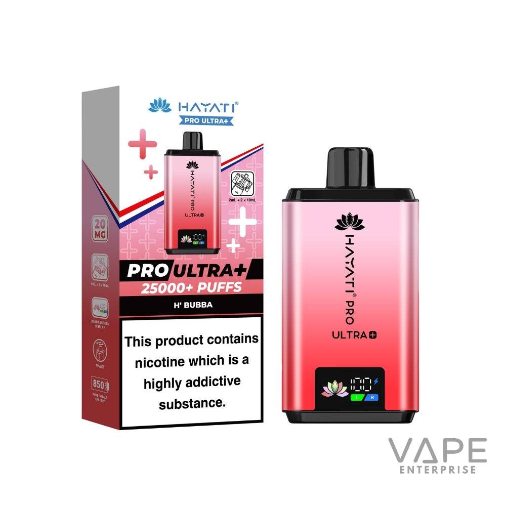 Hayati Pro Ultra Plus 25000 Puffs
H Bubba