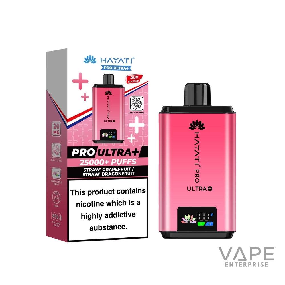 Hayati Pro Ultra Plus 25000 Puffs
Straw Grapefruit Straw Dragonfruit