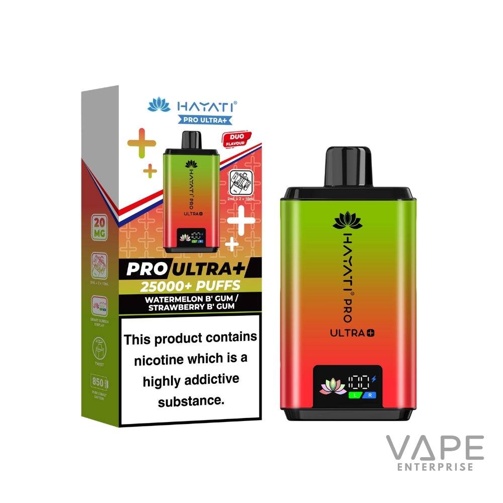 Hayati Pro Ultra Plus 25000 Puffs
Watermelon B Gum Strawberry B Gum