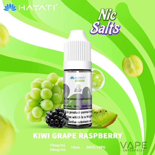 Hayati Pro Max Fresh Nic Salt
KiwiGrapeRaspberry