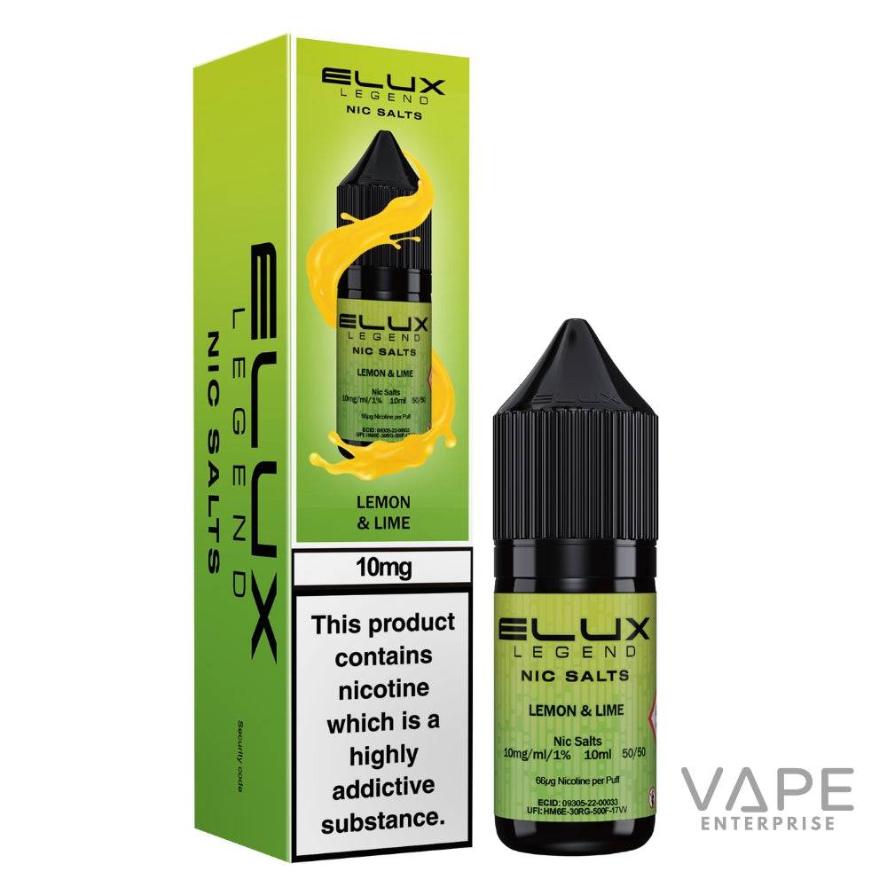 Elux Legend Nic Salts
Lemon & Lime vape juice