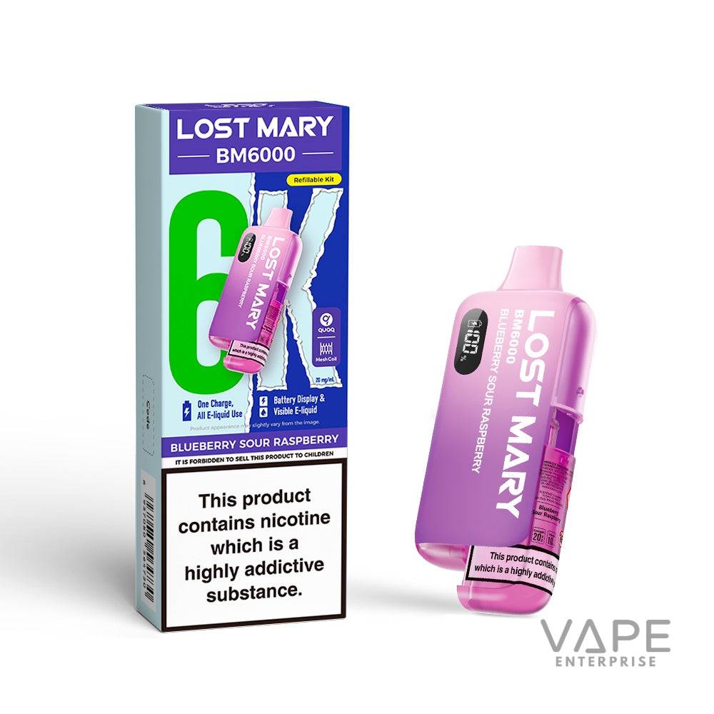 Lost Mary BM6000
Blueberry_Sour_Raspberry