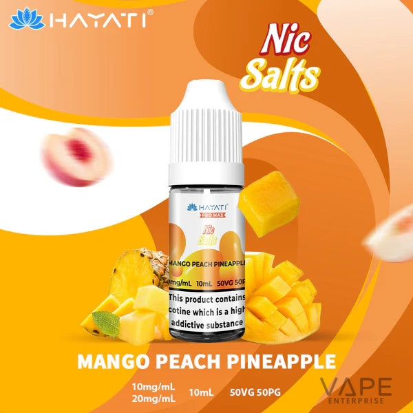 Hayati Pro Max Fresh Nic Salt
MangoPeachPineapple