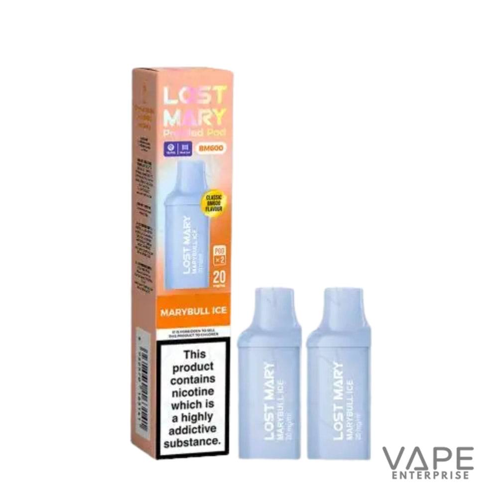 Lost Mary vape device packaging with two devices on a white background