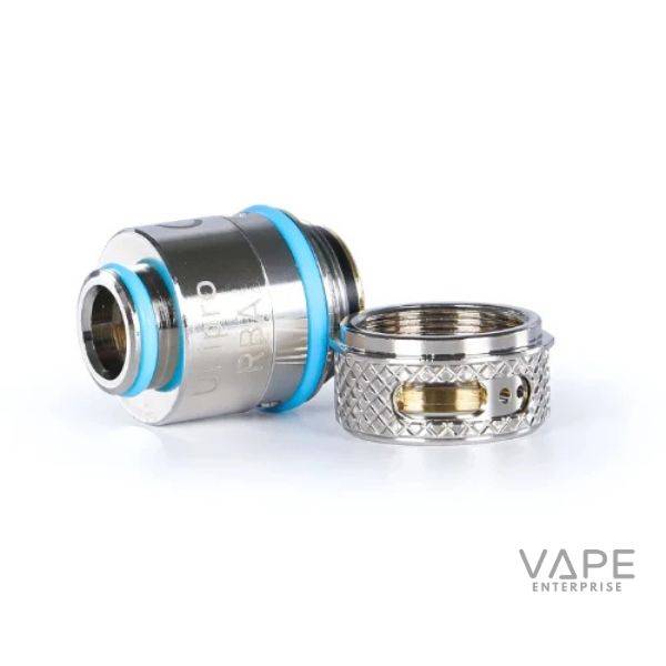 OXVA Unipro RBA vape coil and adjustable airflow ring on white background