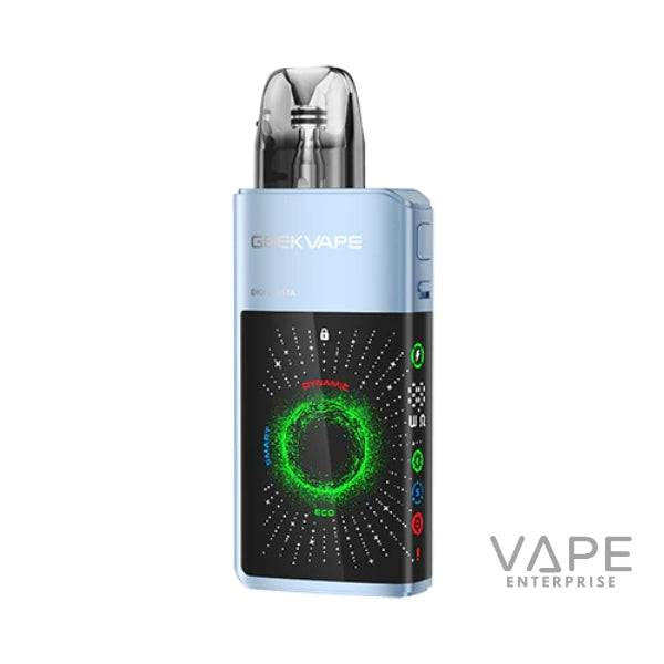 Ocean Blue Geekvape Digi-QVista pod vape device with digital screen and colorful interface
