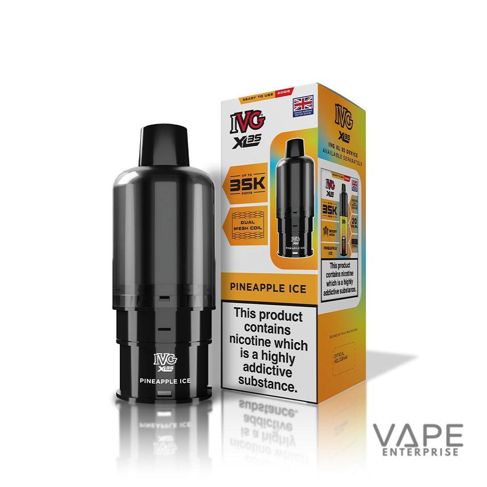 IVG vape device and packaging on a white background
PineappleIce