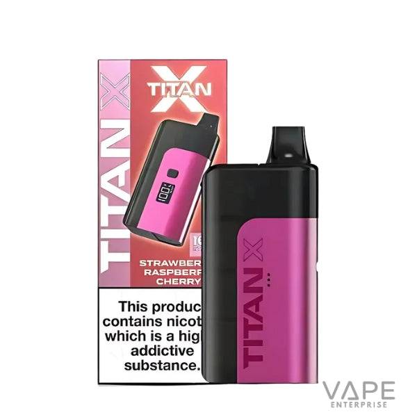 Titan X Vape Kit 10K Puffs
StrawberRaspberryCherrry
