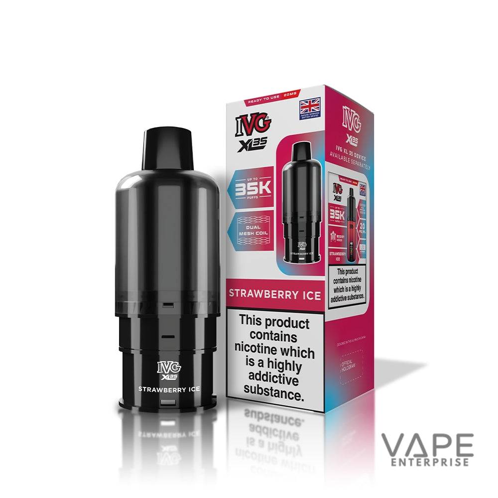 IVG X3S vape device and packaging on a white background
StrawberryIce