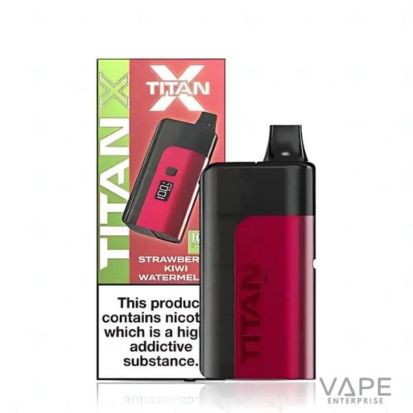 Titan X Vape Kit 10K Puffs
StrawberryKiwiWatermelon