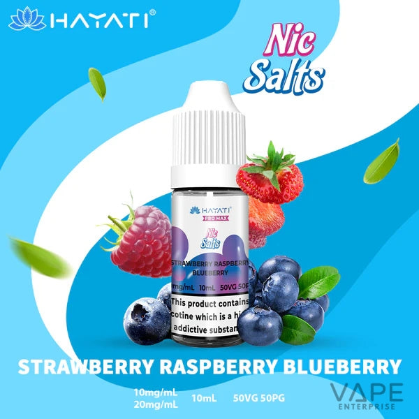 Hayati Pro Max Fresh Nic Salt
StrawberryRaspberryBlueberry