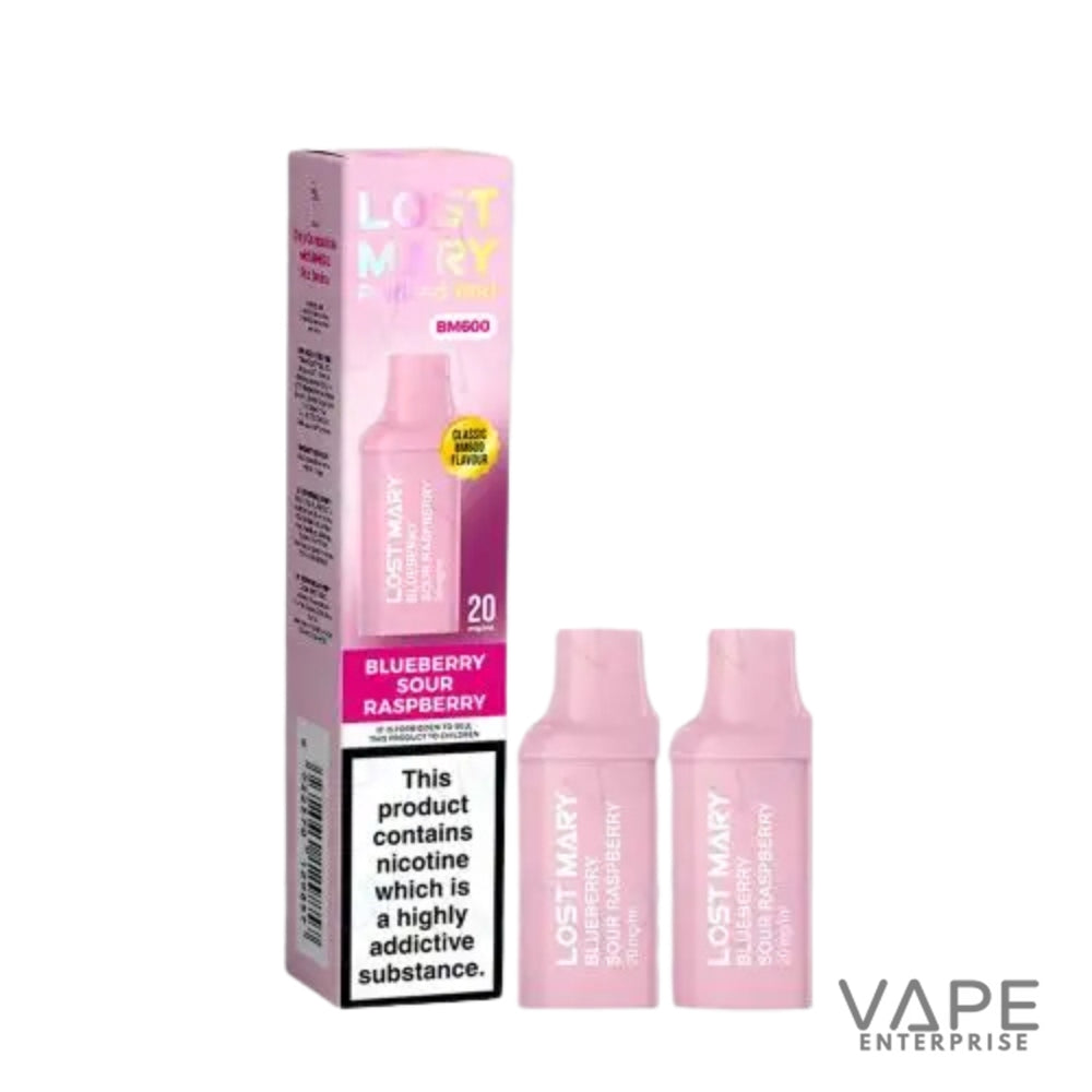 Lost Mary vape device and packaging on a white background