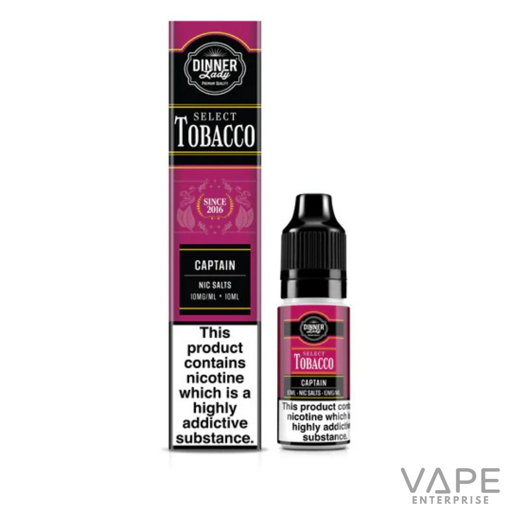 Dinner Lady Select Tobacco vape juice_captain