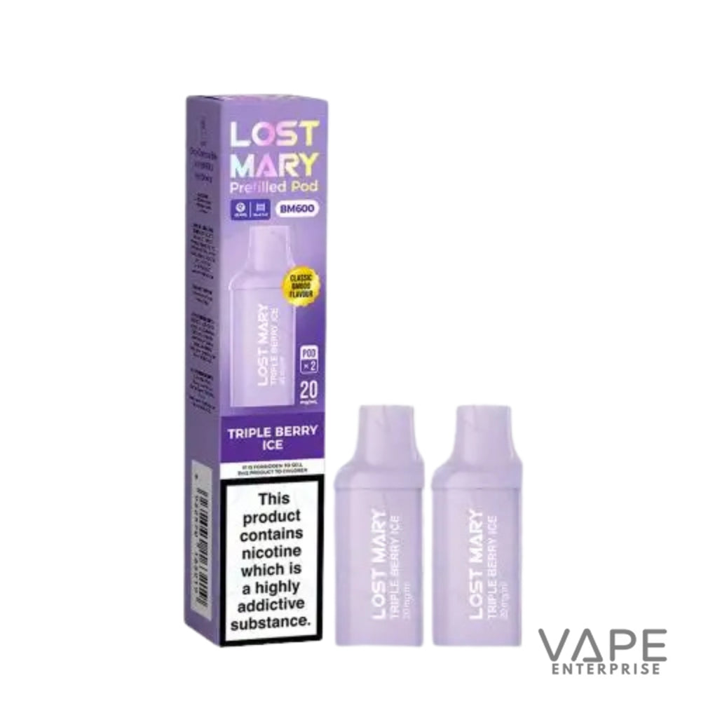 Lost Mary vape device and packaging on a white background