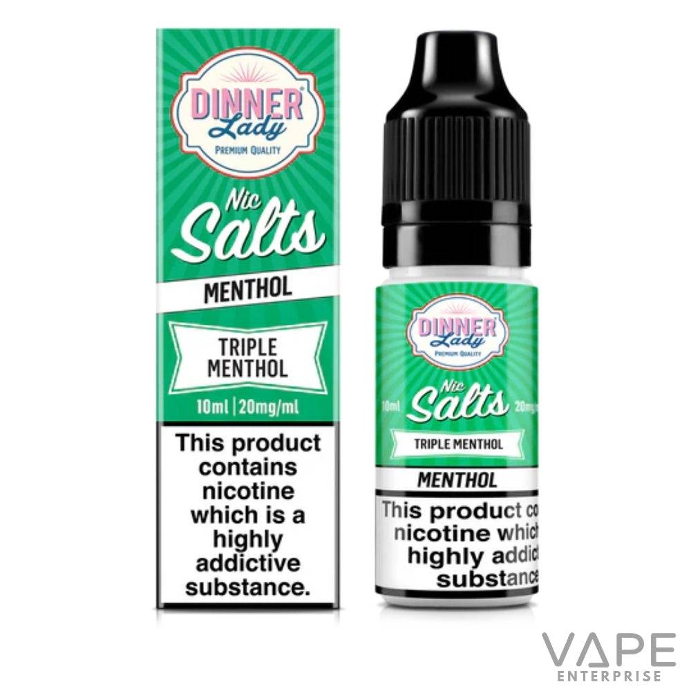 Dinner Lady Nic Salts
triple Menthol 20mg