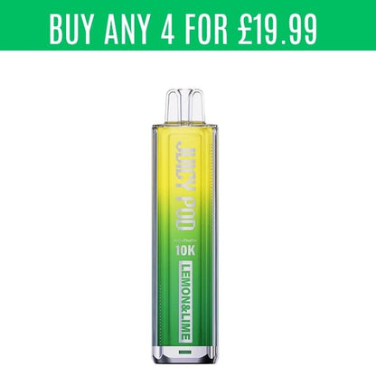 Juicy Pod NovaMax 10K Lemon & Lime disposable vape kit.