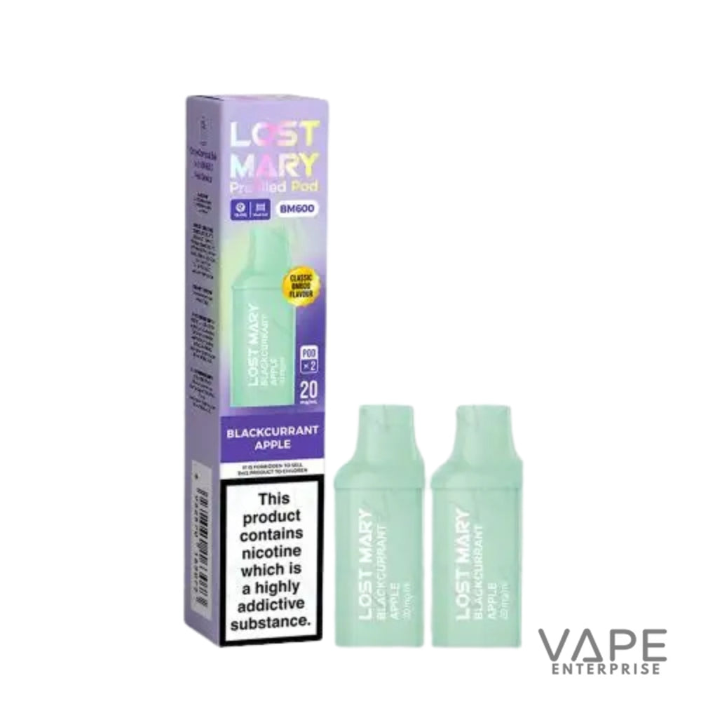 Lost Mary vape device and packaging on a white background
