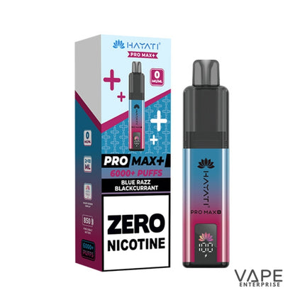 Hayati Pro Max plus 6000 Puffs - 0mg (ZERO NICOTINE)