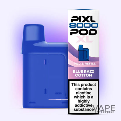 Pixl pods Blue_Razz_Cotton