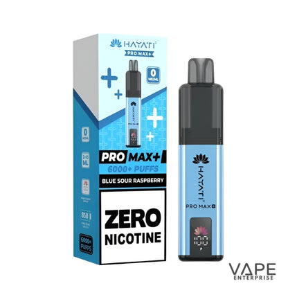 Hayati Pro Max plus 6000 Puffs - 0mg (ZERO NICOTINE)
