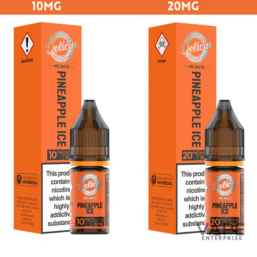 Delicious Nic Salts E-Liquids
PineappleIce