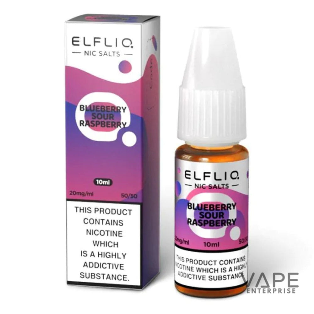 ElfLiq Nic Salt E-Liquids Blueberrysourraspberry