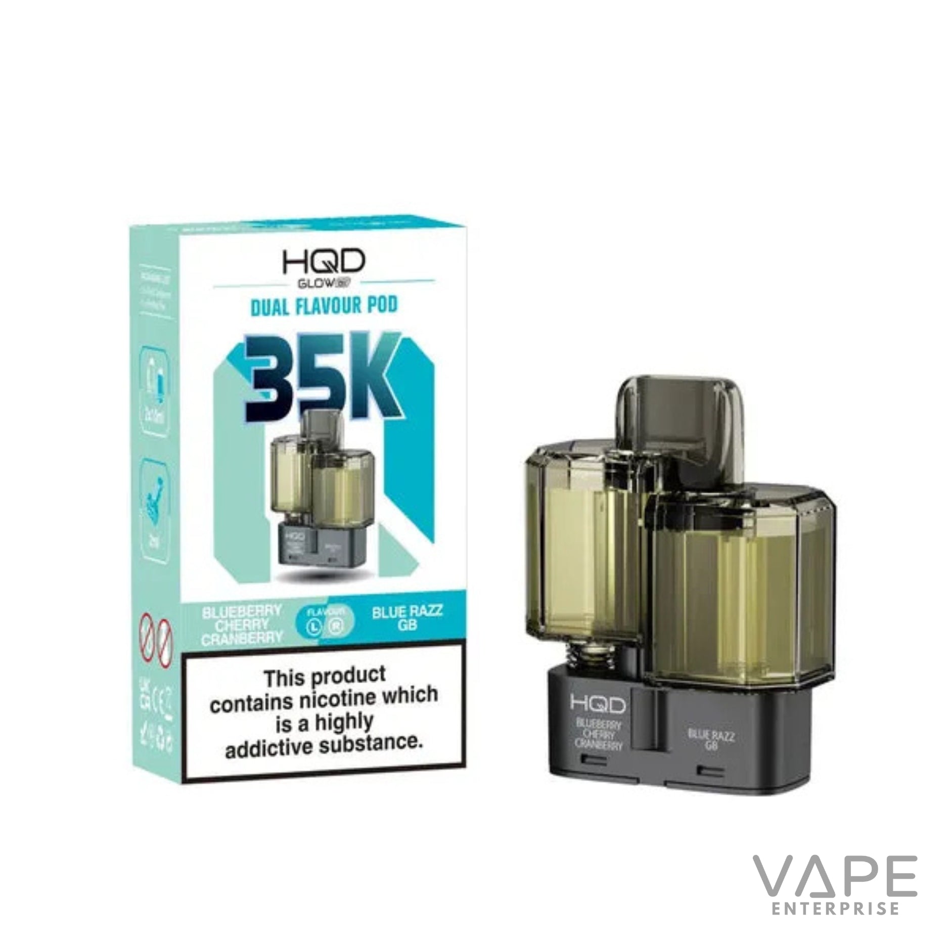 HQD Glow Air 35K Prefilled Pods Refill 