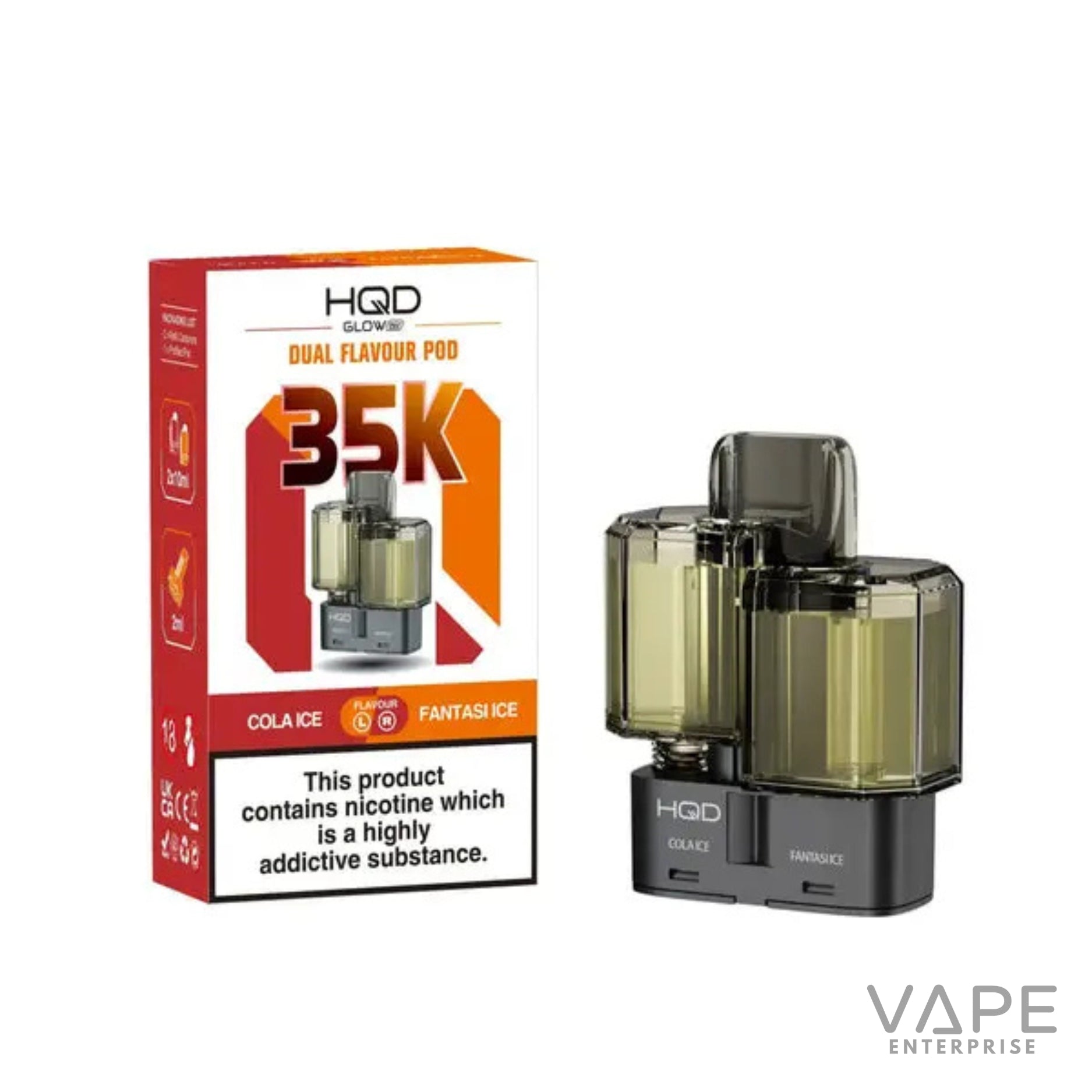 HQD Glow Air 35K Prefilled Pods Refill