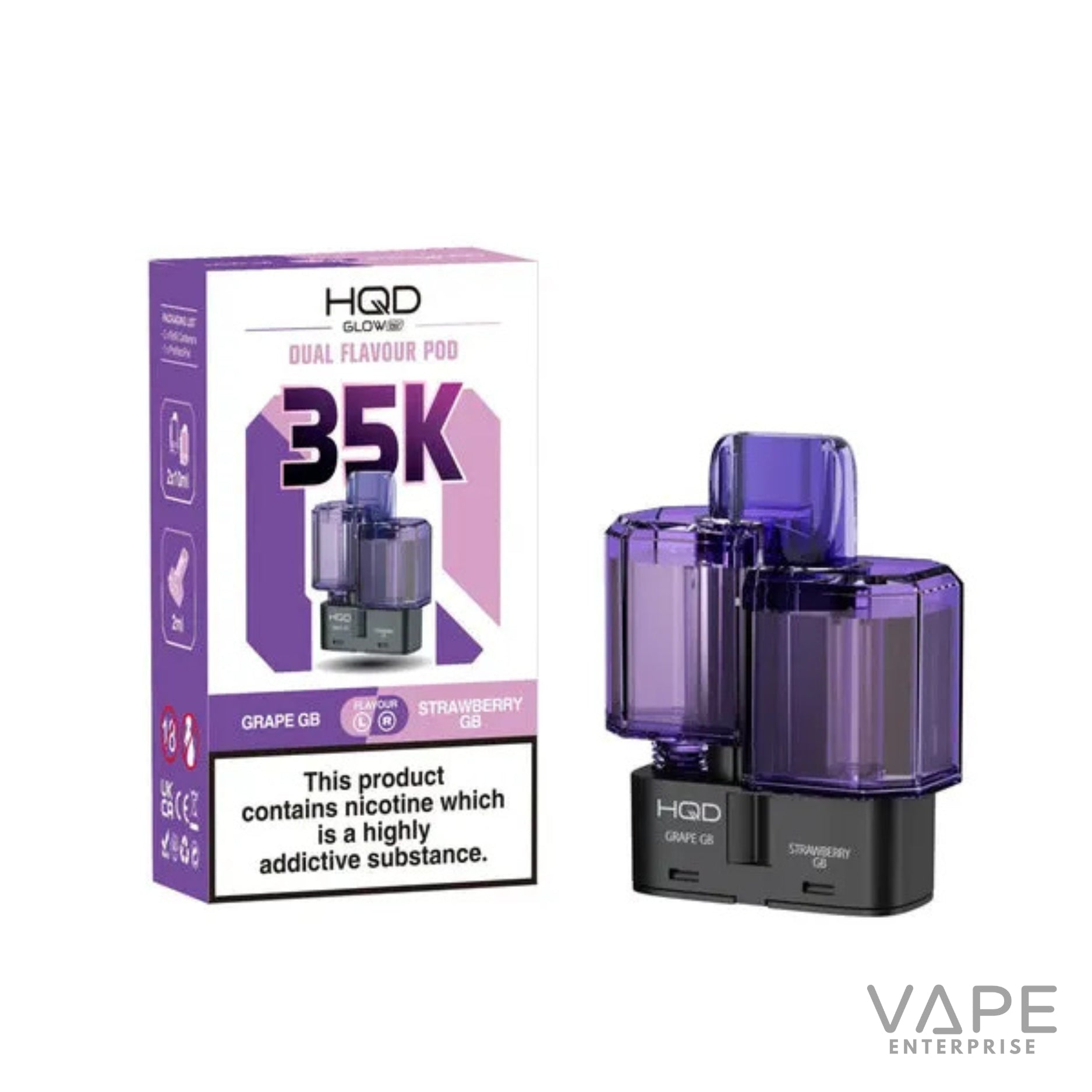 HQD Glow Air 35K Prefilled Pods Refill