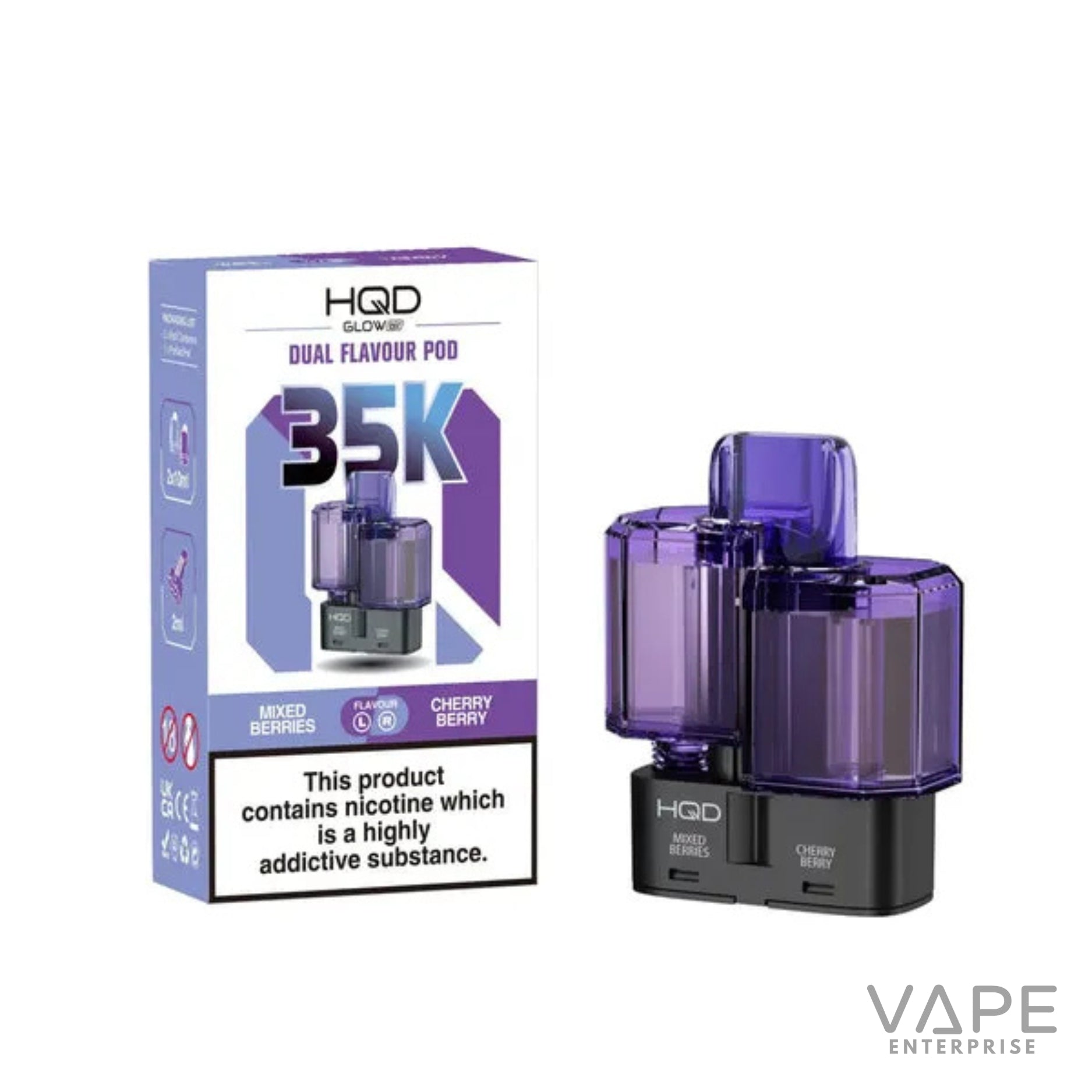 HQD Glow Air 35K Prefilled Pods Refill
