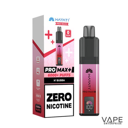 Hayati Pro Max plus 6000 Puffs - 0mg (ZERO NICOTINE)
