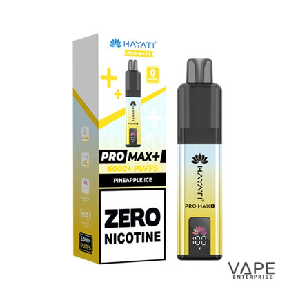 Hayati Pro Max plus 6000 Puffs - 0mg (ZERO NICOTINE)