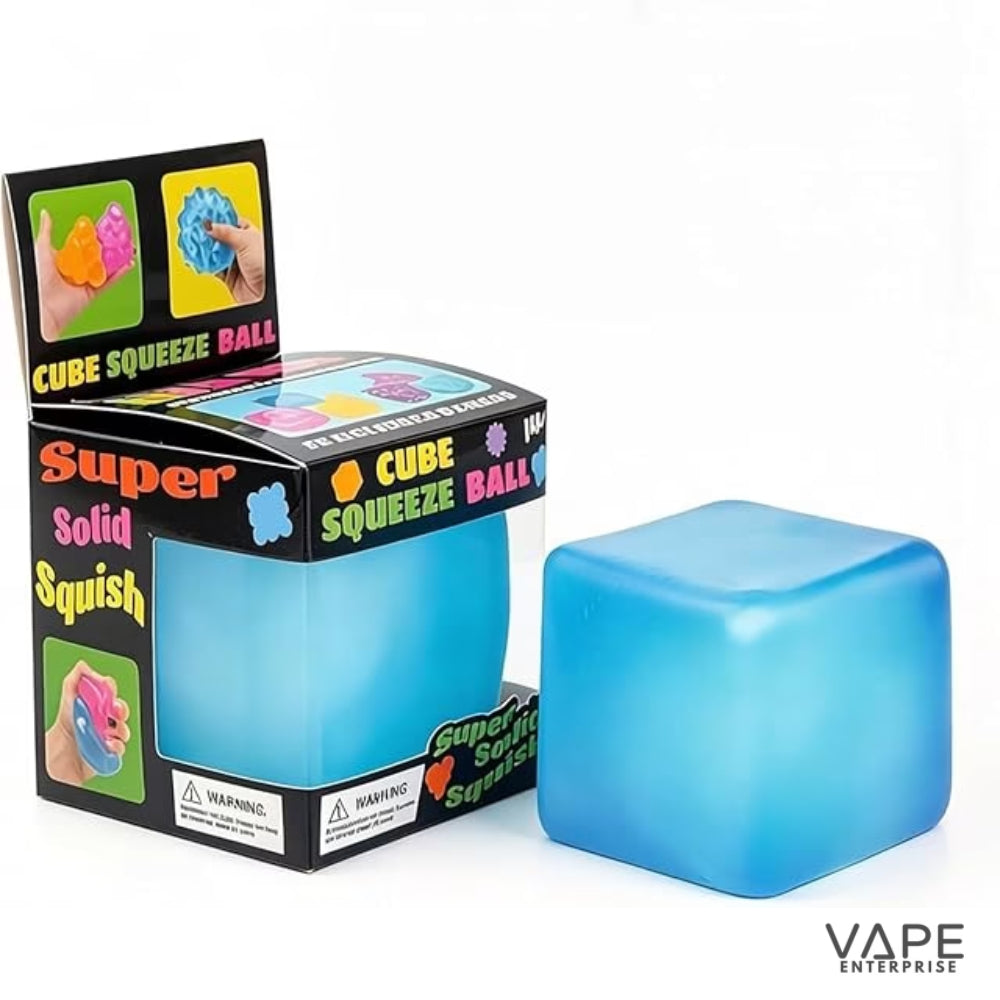 Squishy Toy Cube Blue