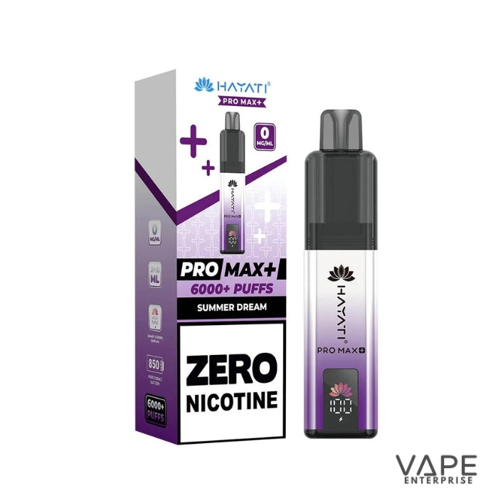 Hayati Pro Max plus 6000 Puffs - 0mg (ZERO NICOTINE)