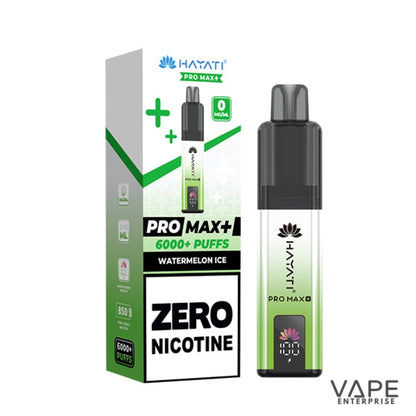 Hayati Pro Max plus 6000 Puffs - 0mg (ZERO NICOTINE)