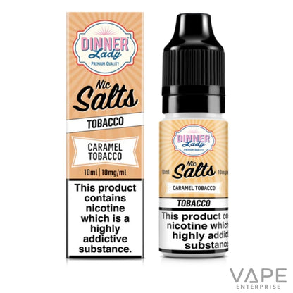 Dinner Lady Nic Salts 
Caramel Tobacco 
