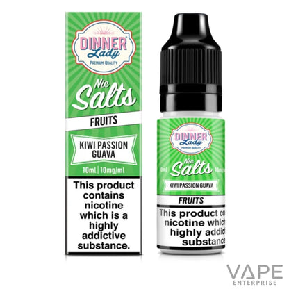 Dinner Lady Nic Salts 
Kiwi Passion Guava 