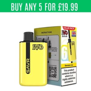IVG SAVR Starter Vape Kit – Rechargeable Pod System UK