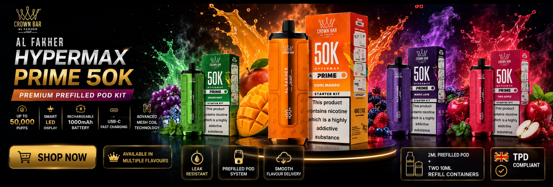 Al Fakher Hypermax Prime 50K Prefilled Pod Kit